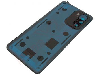 Tapa de batería plateada / azul "Celestial silver" con lente de cámaras para Xiaomi Mi 11i 5G, M2012K11G